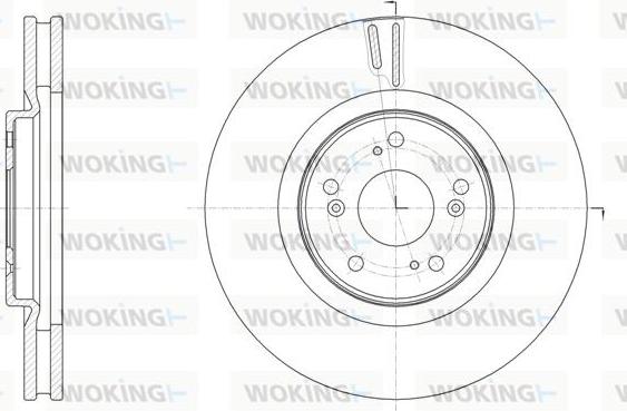 Woking D61607.10 - Тормозной диск autospares.lv