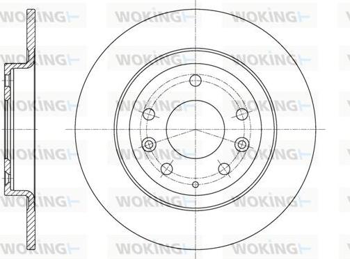 Woking D61615.00 - Тормозной диск autospares.lv