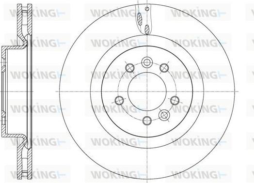 Woking D61613.10 - Тормозной диск autospares.lv