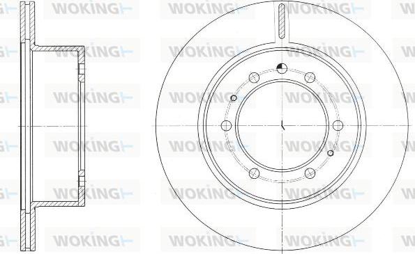 Woking D61686.10 - Тормозной диск autospares.lv