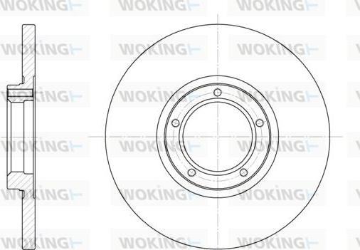 Woking D6163.00 - Тормозной диск autospares.lv