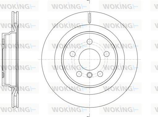 Woking D61632.10 - Тормозной диск autospares.lv