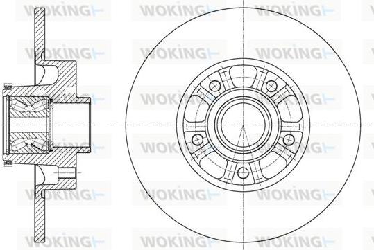 Woking D61626.20 - Тормозной диск autospares.lv