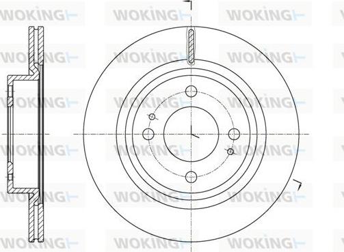 Woking D61621.10 - Тормозной диск autospares.lv