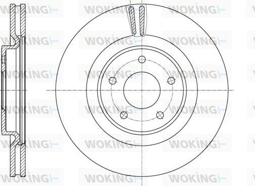 Woking D61622.10 - Тормозной диск autospares.lv