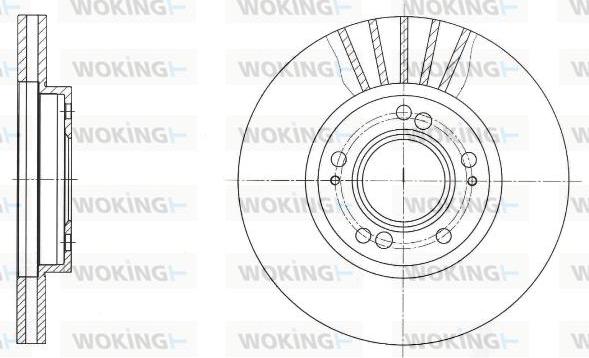 Woking D61678.10 - Тормозной диск autospares.lv