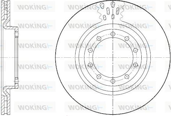 Woking D61672.10 - Тормозной диск autospares.lv