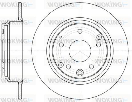 Woking D61090.00 - Тормозной диск autospares.lv