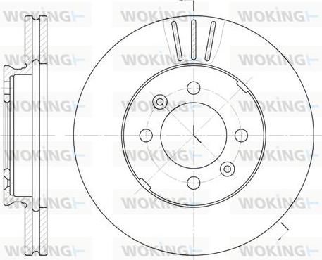 Woking D6109.10 - Тормозной диск autospares.lv