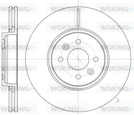 Woking D61049.10 - Тормозной диск autospares.lv