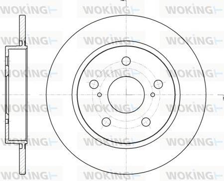 Woking D61044.00 - Тормозной диск autospares.lv