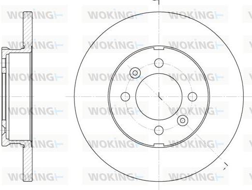 Woking D6104.00 - Тормозной диск autospares.lv