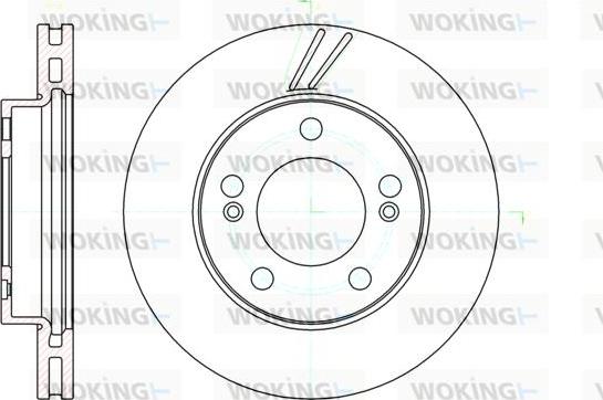 Woking D61040.10 - Тормозной диск autospares.lv