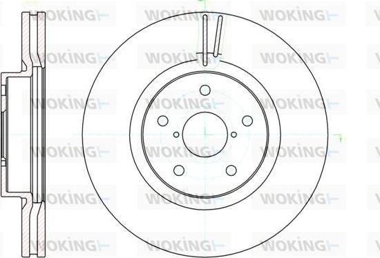 Woking D61041.10 - Тормозной диск autospares.lv