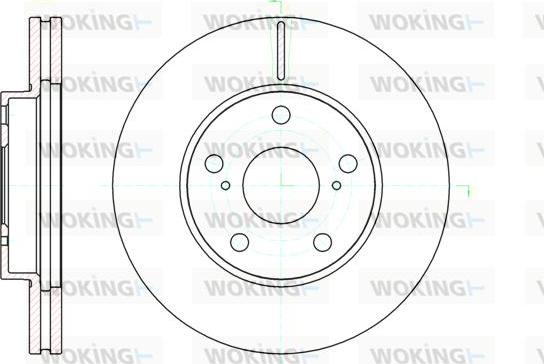 Woking D61043.10 - Тормозной диск autospares.lv