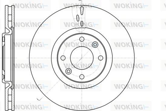 Woking D61059.10 - Тормозной диск autospares.lv