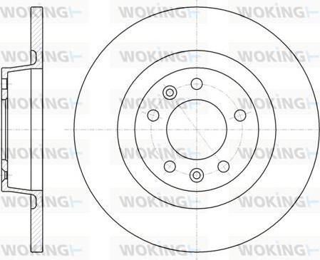Woking D61053.00 - Тормозной диск autospares.lv