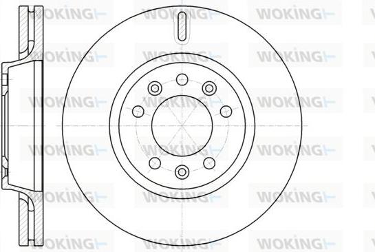 Woking D61052.10 - Тормозной диск autospares.lv