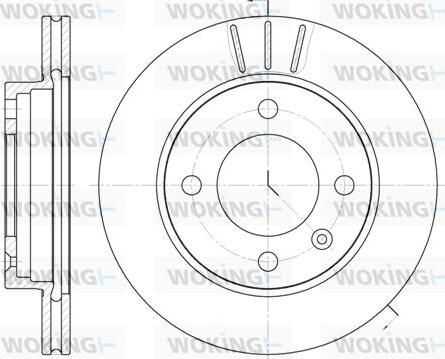 Woking D6106.10 - Тормозной диск autospares.lv