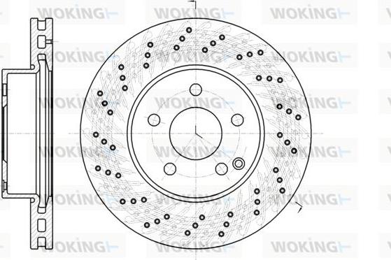 Woking D61068.10 - Тормозной диск autospares.lv