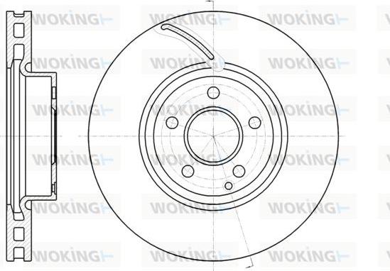 Woking D61067.10 - Тормозной диск autospares.lv