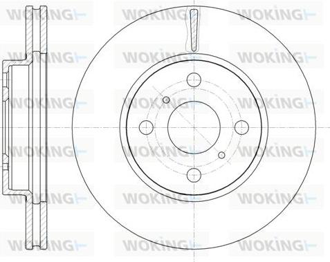 Woking D61005.10 - Тормозной диск autospares.lv