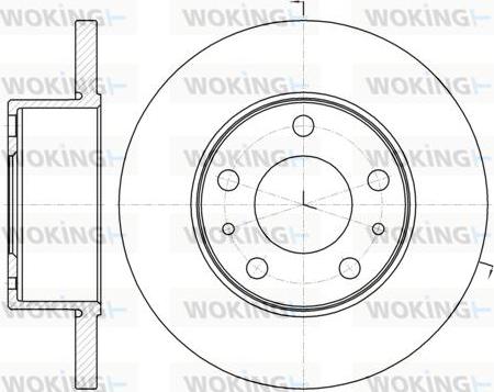 Woking D61008.00 - Тормозной диск autospares.lv