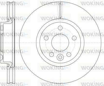 Woking D61019.10 - Тормозной диск autospares.lv