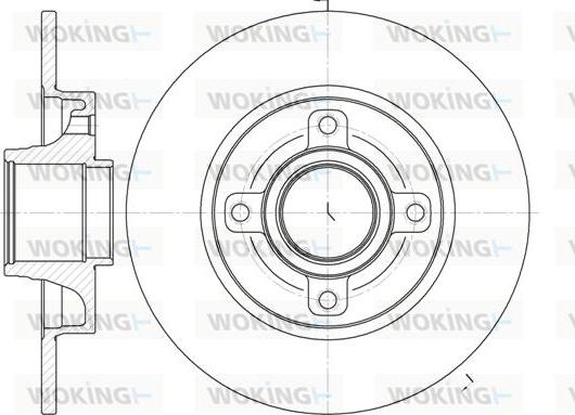 Woking D61014.00 - Тормозной диск autospares.lv