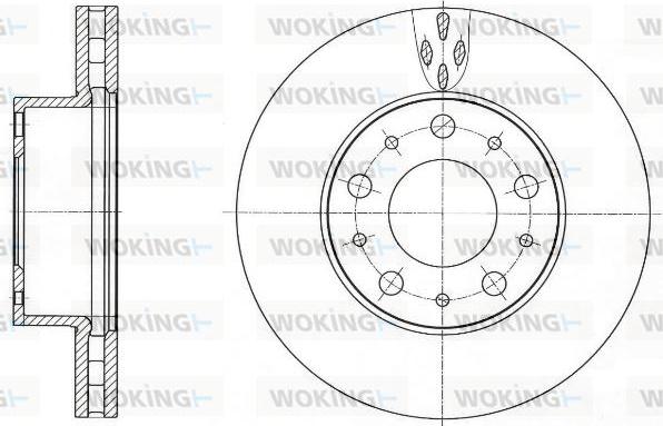 Woking D61015.10 - Тормозной диск autospares.lv