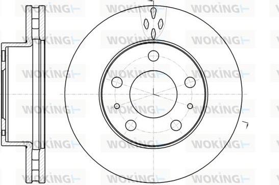 Woking D61016.10 - Тормозной диск autospares.lv
