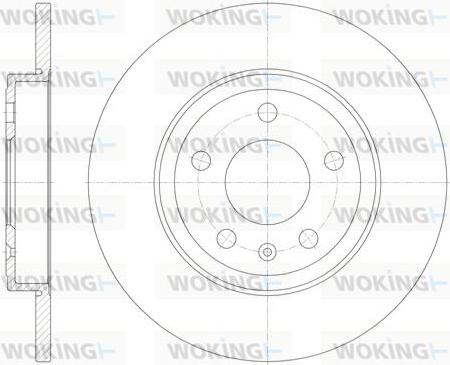 Woking D61011.00 - Тормозной диск autospares.lv