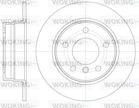 Woking D61013.00 - Тормозной диск autospares.lv