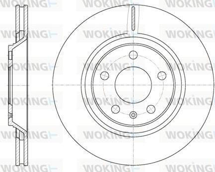 Woking D61012.10 - Тормозной диск autospares.lv