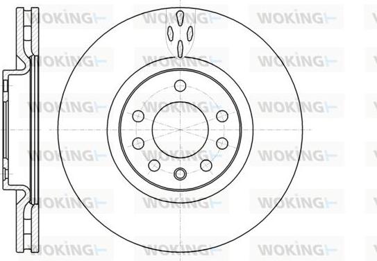 Woking D61017.10 - Тормозной диск autospares.lv