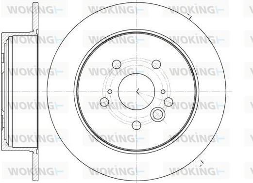 Woking D61089.00 - Тормозной диск autospares.lv