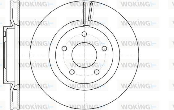 Woking D61087.10 - Тормозной диск autospares.lv