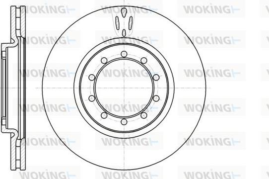 Woking D61039.10 - Тормозной диск autospares.lv