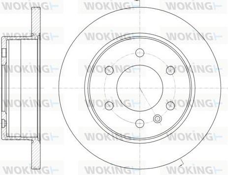 Woking D61035.00 - Тормозной диск autospares.lv