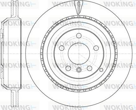 Woking D61031.10 - Тормозной диск autospares.lv