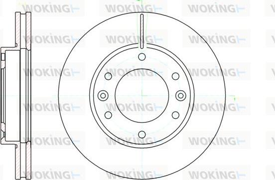 Woking D61026.10 - Тормозной диск autospares.lv