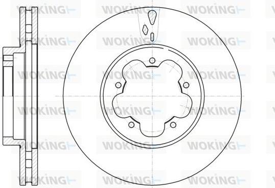 Woking D61021.10 - Тормозной диск autospares.lv