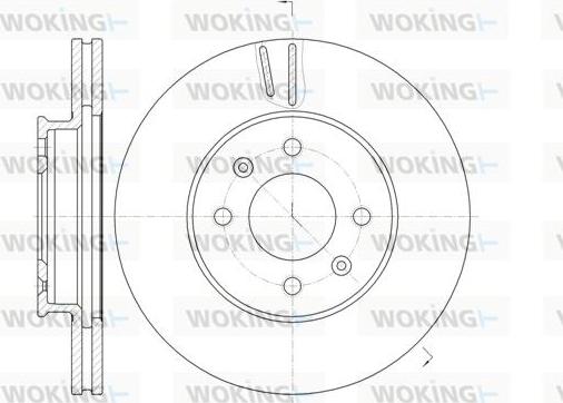 Woking D61023.10 - Тормозной диск autospares.lv