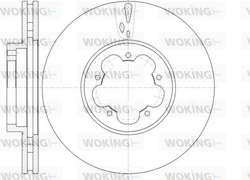 Woking D61022.10 - Тормозной диск autospares.lv