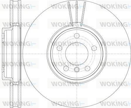 Woking D61079.10 - Тормозной диск autospares.lv