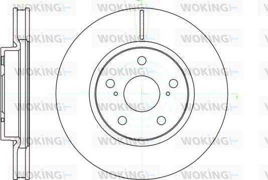 Woking D61076.10 - Тормозной диск autospares.lv