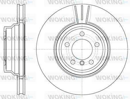 Woking D61078.10 - Тормозной диск autospares.lv