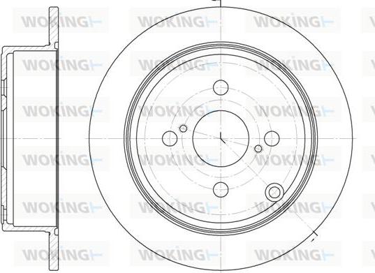 Woking D61073.00 - Тормозной диск autospares.lv