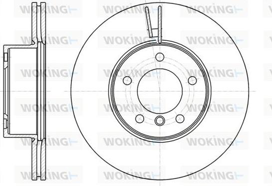 Woking D61194.10 - Тормозной диск autospares.lv