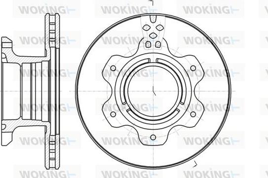 Woking D61191.10 - Тормозной диск autospares.lv